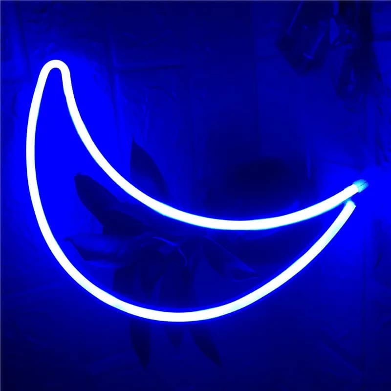Lampes néon LED en forme d'étoile, de lune et de planète pour les fêtes, les anniversaires, les mari