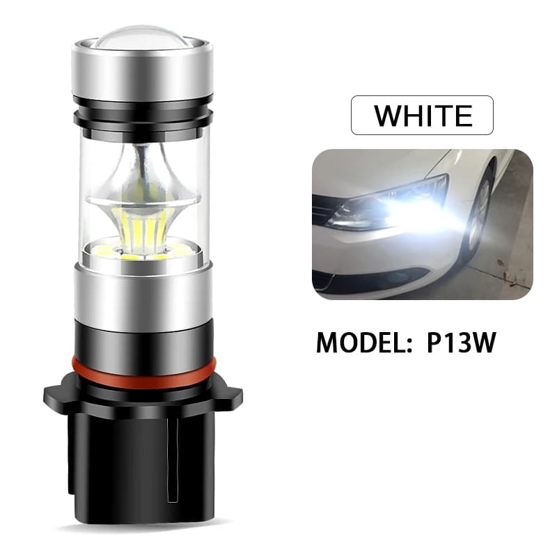 Ampoule haute puissance LED blanche P13W 12277 SP13W, feu antibrouillard diurne 1200LM Super lumineu