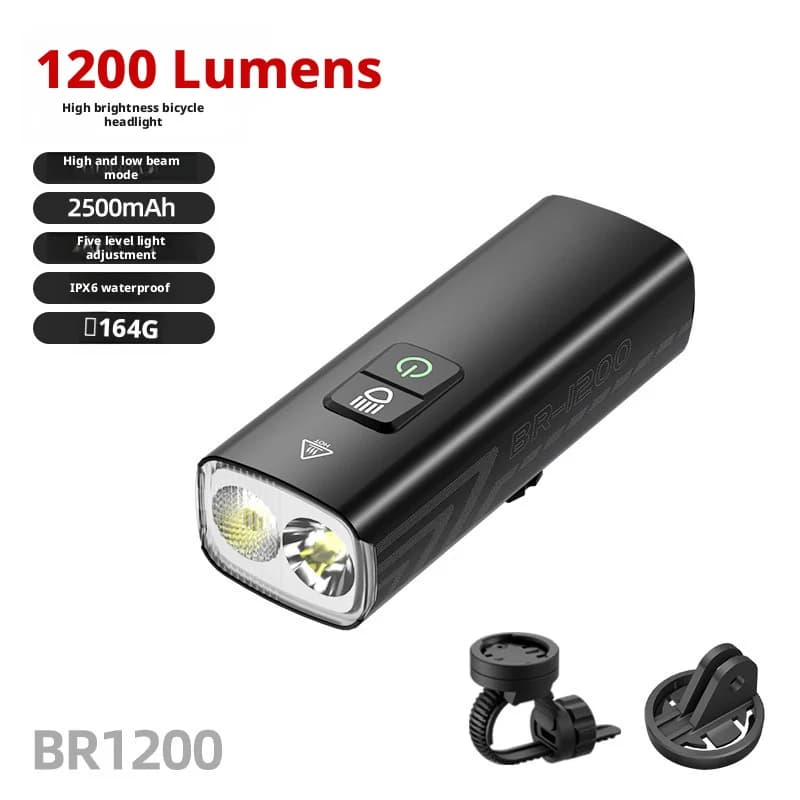 Lumière de vélo CYCLAMI BR 1200 BR 2000 Lumens, haute luminosité, multifonction, pour route, VTT, sé