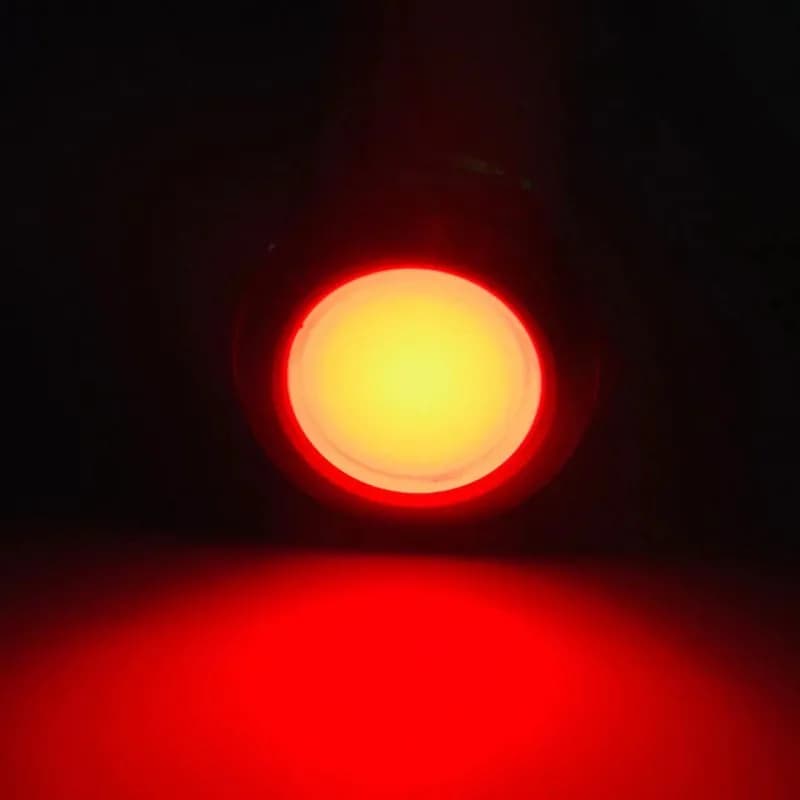 Indicateur lumineux LED en métal, 6/8/10/12/16/19/22MM, étanche, avec fil 3V 5V6V12V 24V 220V, rouge