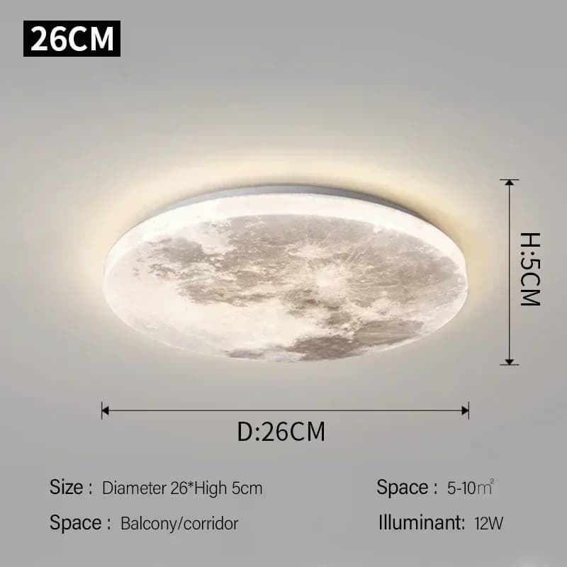 Plafonnier Mural LED en Forme de Lune au Design Moderne, Éclairage Universel, Luminaire Décoratif de