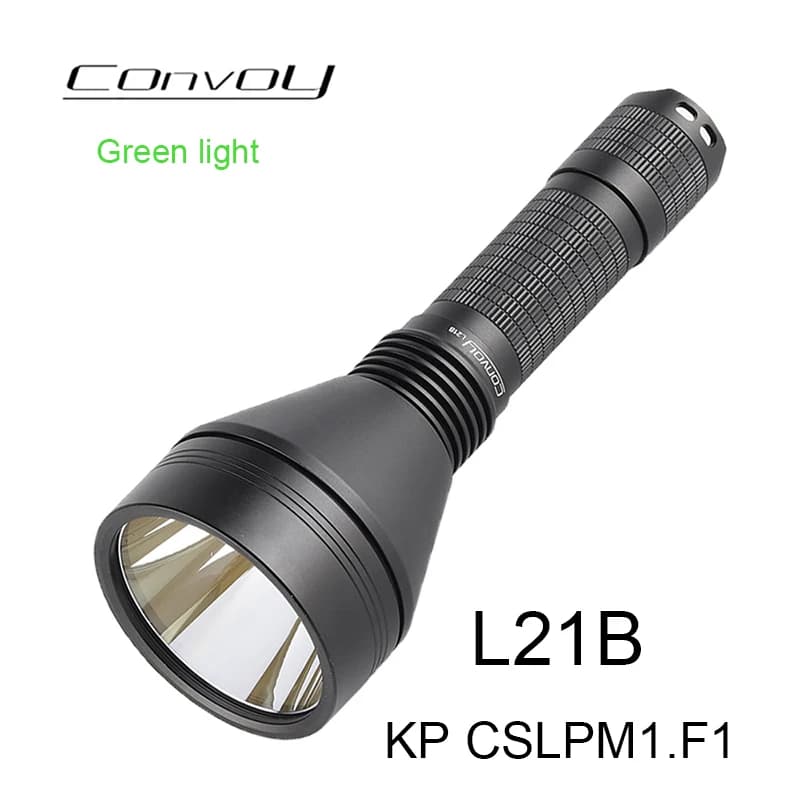 Lampe torche LED verte haute puissance Convoy L21B KP CSLPM1.F1, 21700, longue portée, lanterne de c