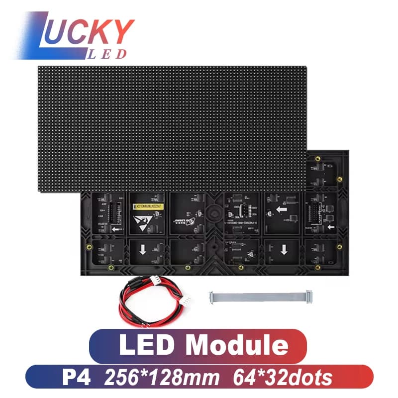 Affichage de pixels LED intérieur P4 256 × 128mm SMD2121 3840HZ rvb P2 P3 matrice de mur vidéo LED p