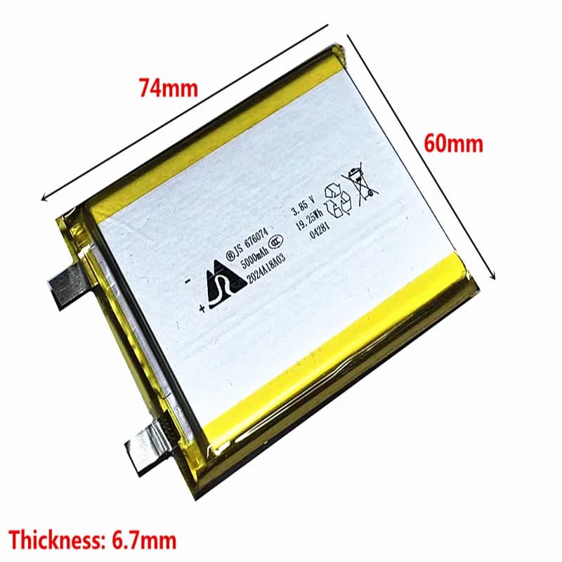 Batterie spéciale aste en lithium polymère pour clavier LED Bluetooth, batterie d'énergie, 3.85V, 50