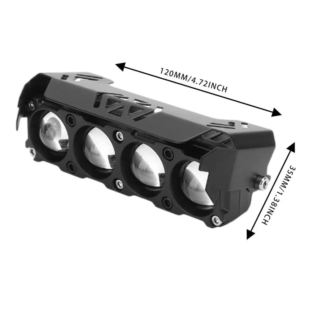 Phares antibrouillard de conduite à LED pour moto, antipoussière, antichoc, phares antibrouillard, f