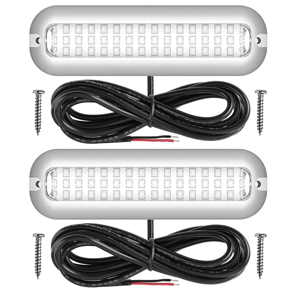 Lampe de navigation marine 42 LED en acier inoxydable, 10-30V, pour bateau rapide, étanche IP68, 80W