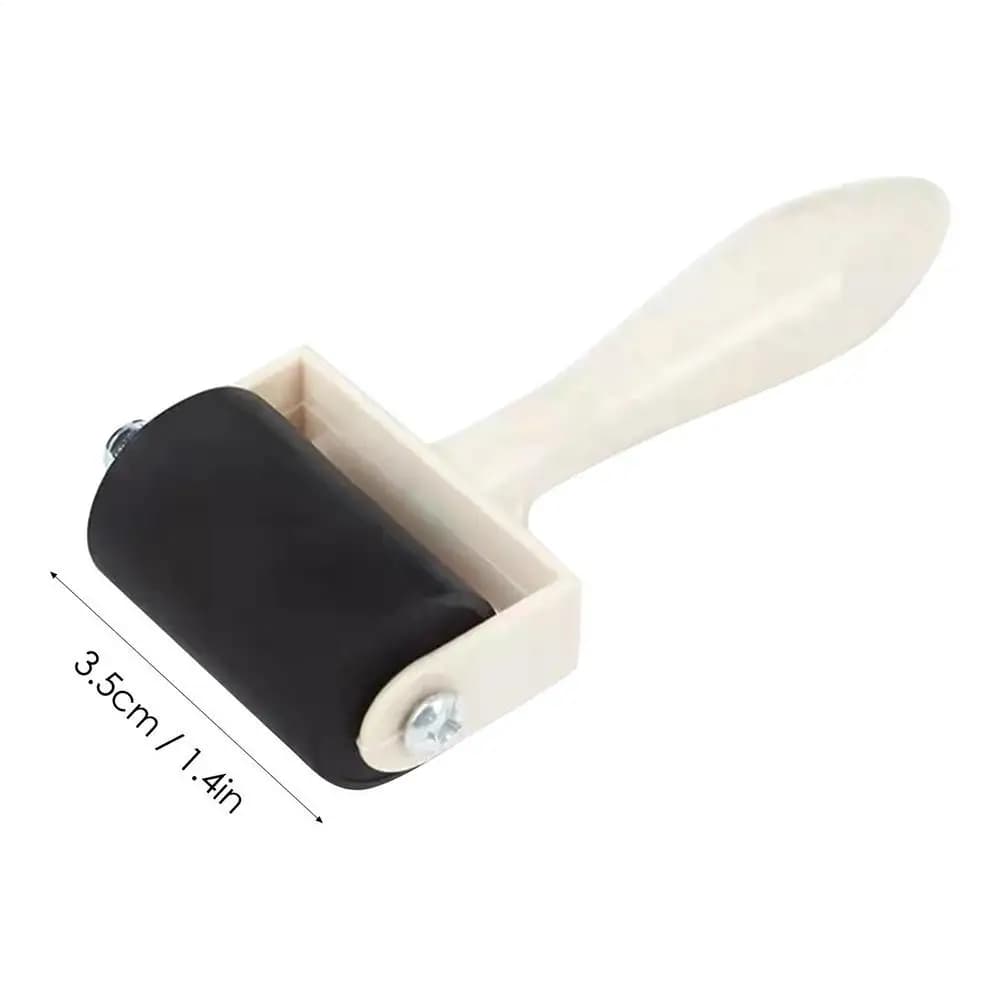 Rouleau en caoutchouc pour estampage, applicateur d'encre, pinceau, rouleau de peinture artisanal av