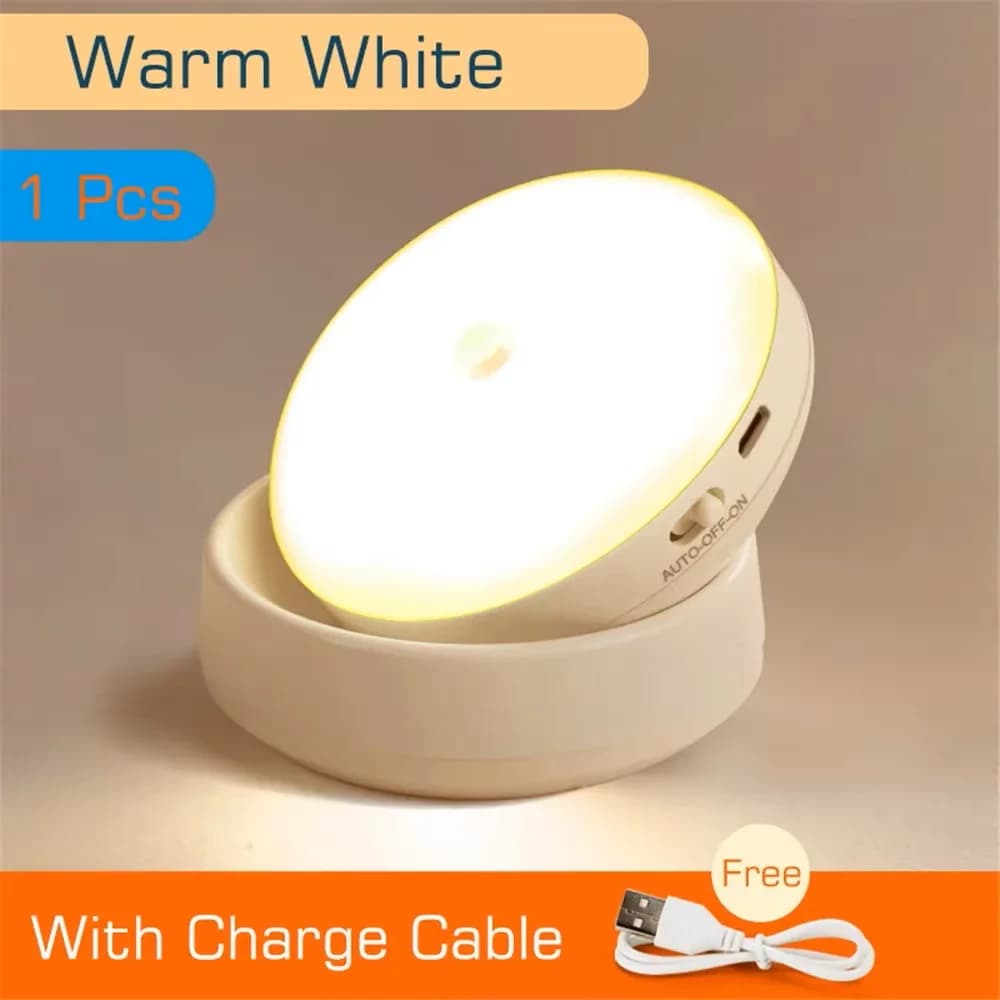 360 rotatif PIR capteur de mouvement veilleuse mur LED lampes Rechargeable Auto/On/Off sous armoire 