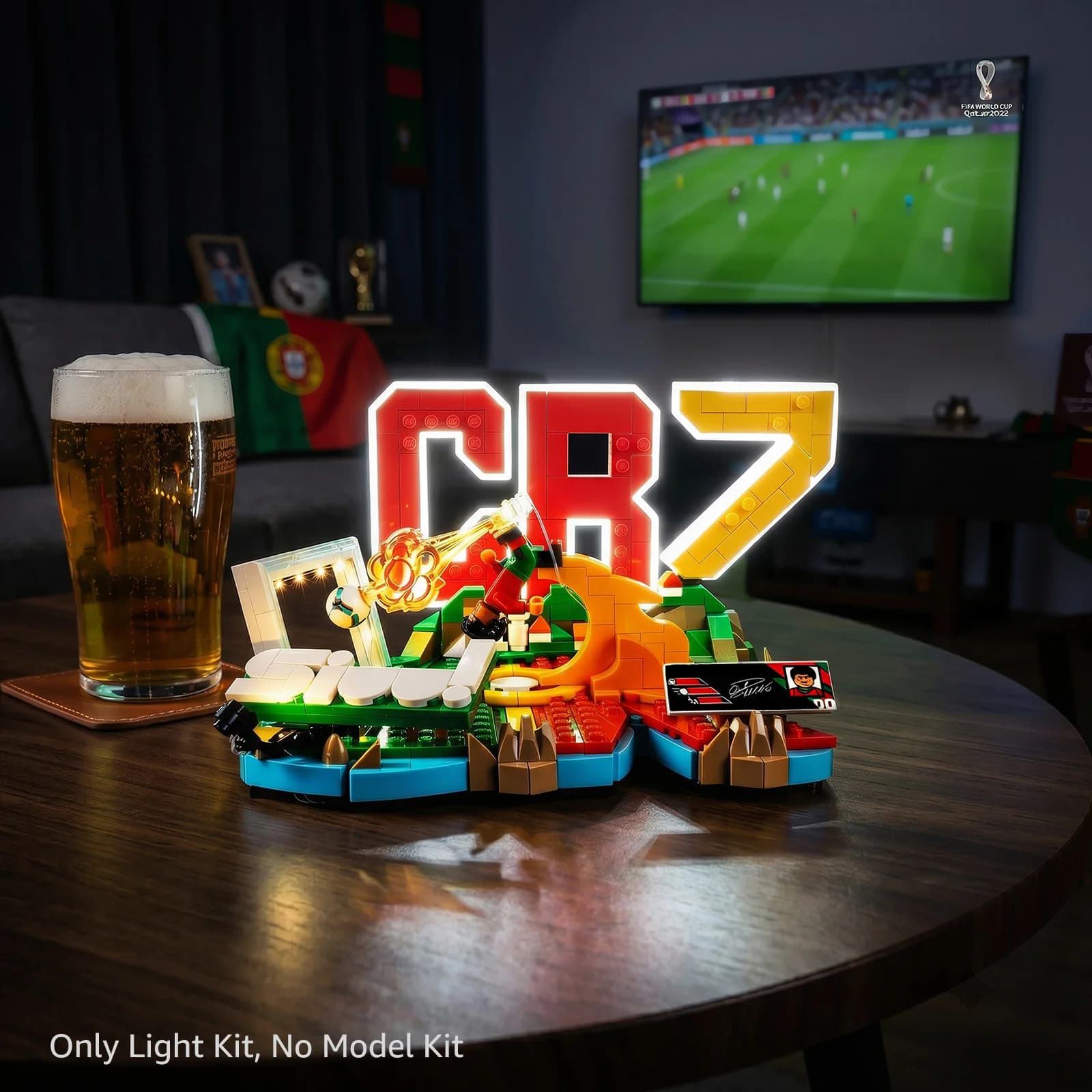 Ensemble de lumières LED adapté aux blocs de construction Lego 43012 Ronaldo – Soccer Highlights Ide