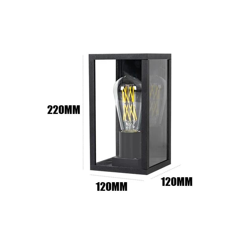 Lampe murale extérieure étanche pour entrée, cour, jardin, parc, villa, éclairage moderne, style sim