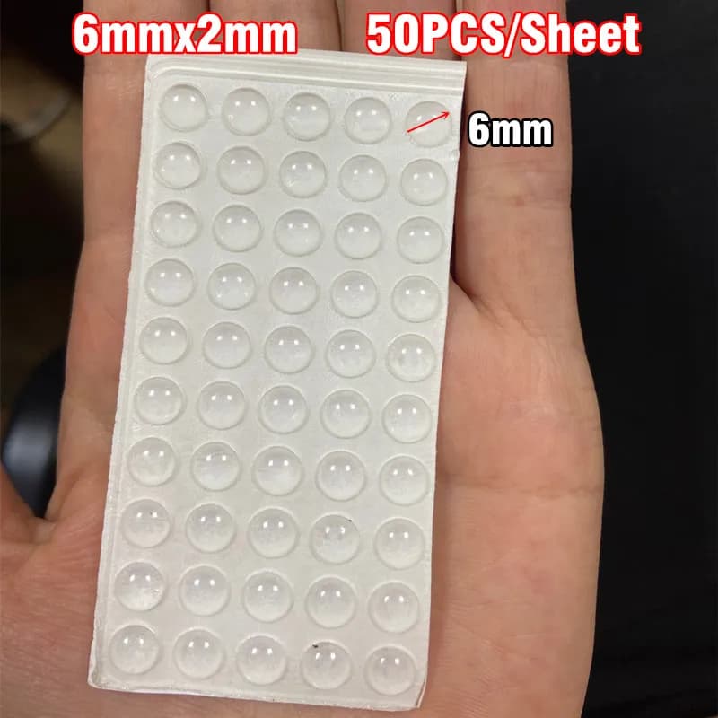 Tampons tampons auto-adhésifs en Silicone, 1 feuille, butoir de porte, pare-chocs d'armoire, protect
