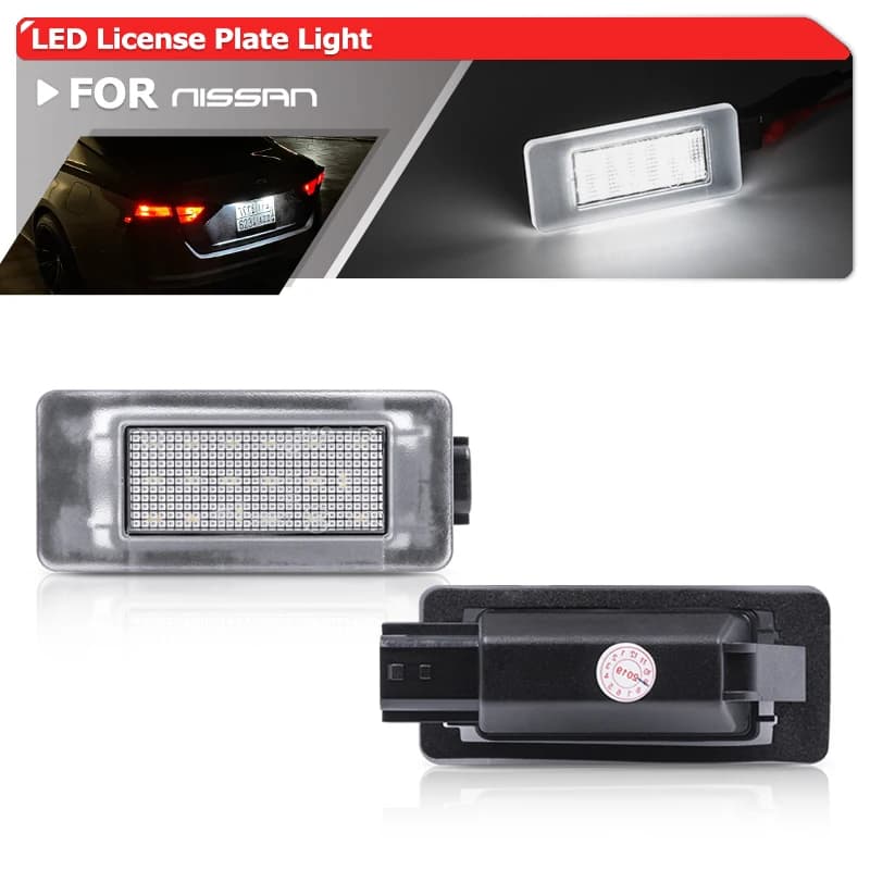 Feux de plaque d'immatriculation LED pour Nissan X-Trail Rouge 2021 2022 2023 2024 2025 2026+ Altima