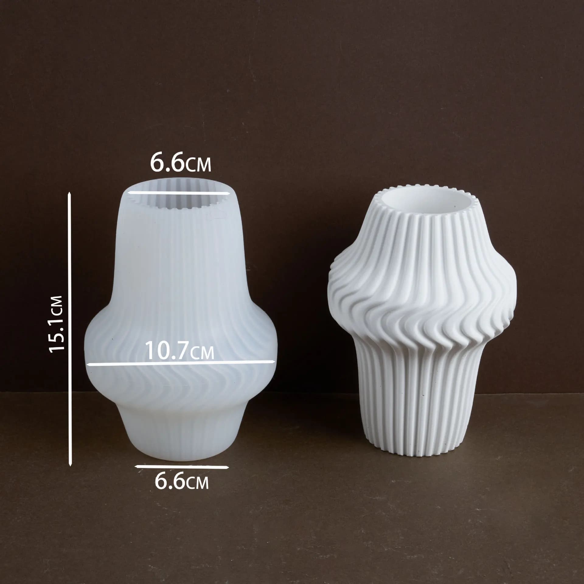 Moule d'égouttement de Style scandinave, Vase rayé de luxe, accessoires pour la maison, ornements cr