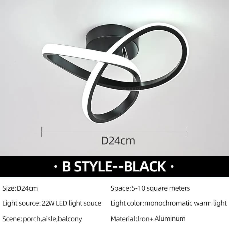 Plafonnier LED au Design Nordique Moderne, Éclairage d'Nik, Montage en Surface, Idéal pour une Chamb