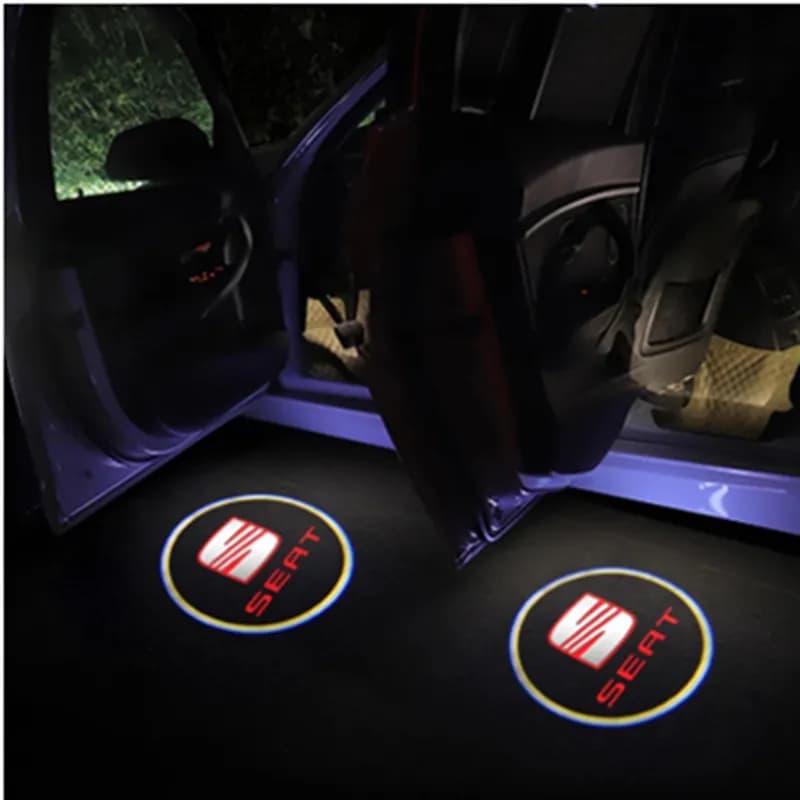 Projecteur Led de Logo de voiture, lumière d'ombre de fantôme, lumières de porte pour Seat FR Exeo, 