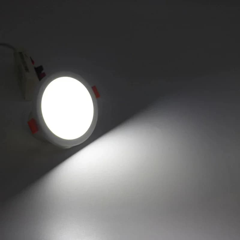 Trou de coupe réglable LED plafonnier panneau encastré LED Downlight AC110V 220V aluminium intérieur