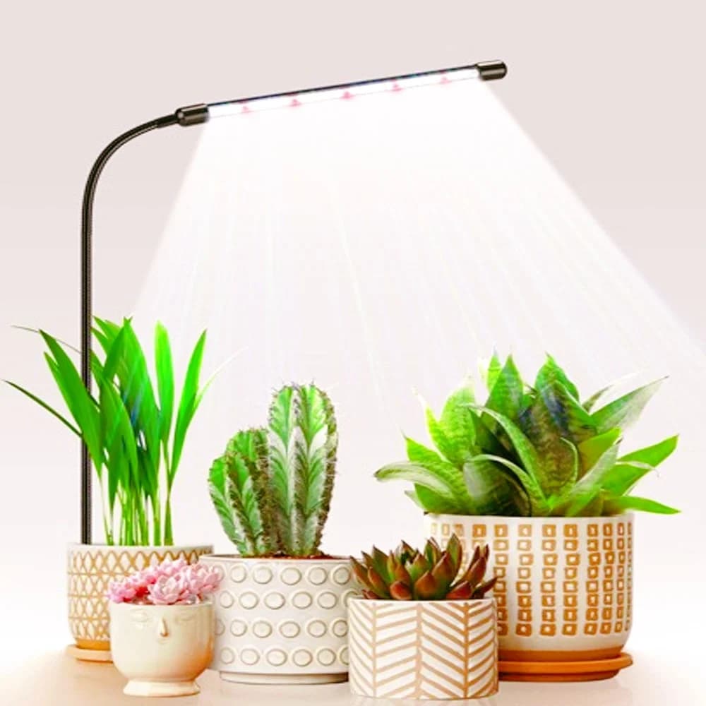 Lampes LED pour plantes, lampes de croissance à spectre complet, mini-prise USB, 48 perles lumineuse