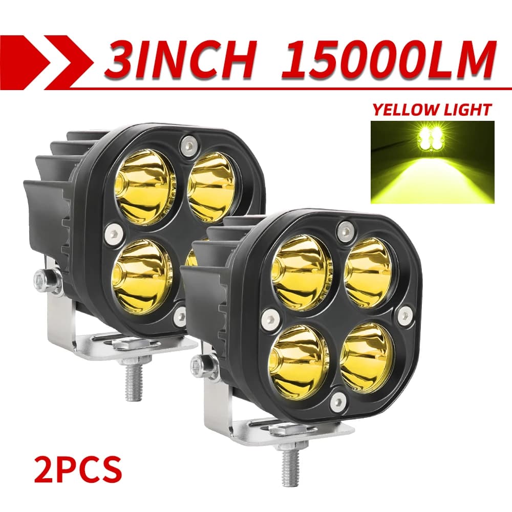 CO LIGHT 3 pouces Led Spot lampe de travail 12V 24V antibrouillard conduite tout-terrain 4X4 4WD pro