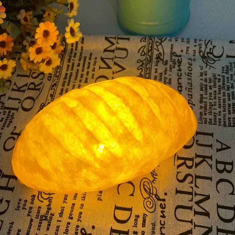 Veilleuses d'Niken Forme de Croissant, à Piles, Simulation, Lampe pour Salle de Pâtisserie