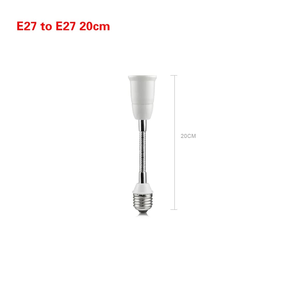 Prolongateur de douille de lampe Flexible E27 à E27, support de lampe à Base rotative 110V 220V, con