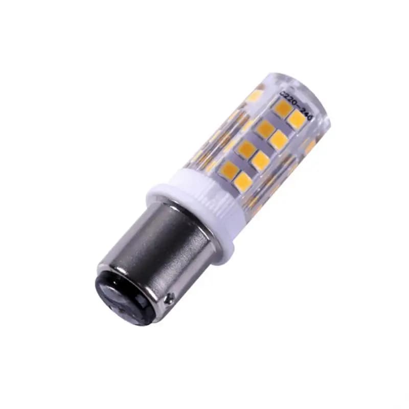 BA15d-Ampoule de maïs LED à base de baïonnette double contact, 220V, lampe pour machine à coudre, Pf