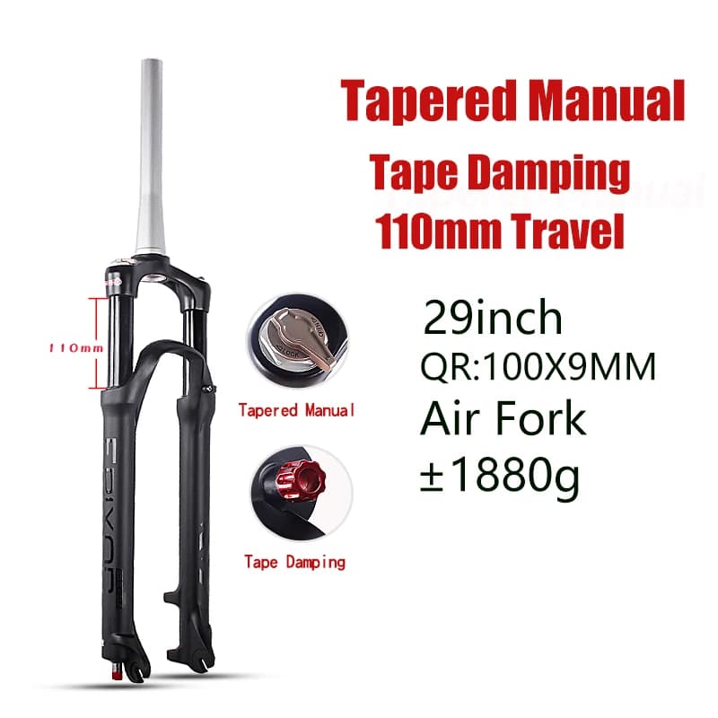 Fourches de suspension pour vélo SR SUNTOUR EPIXON, 29 pouces, 110 mm, VTT, amortissement pneumatiqu
