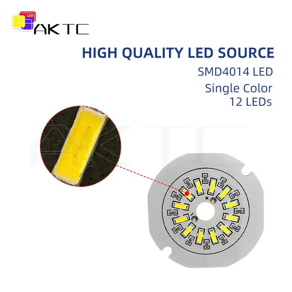 Panneau lumineux LED rond monocromodulaire, 5 pièces, 5V 3W, perles de lampe basse tension, panneau