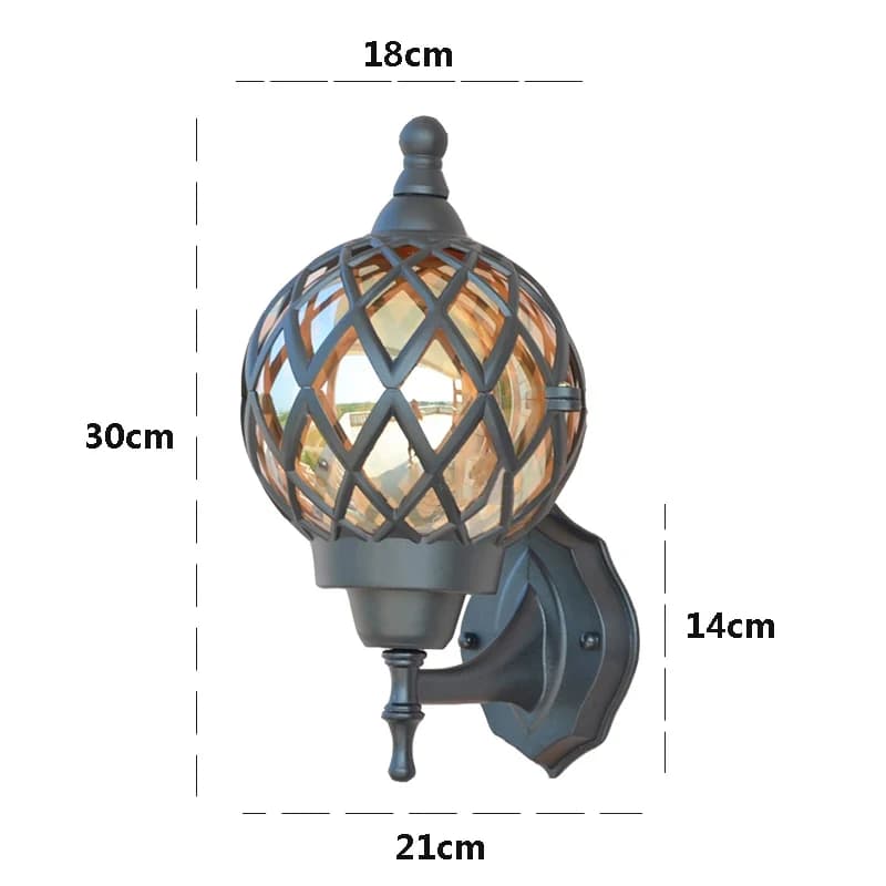 Lampe murale extérieure, lampe de jardin, étanche, pour balcon, jardin, villa, porte, lampe murale e
