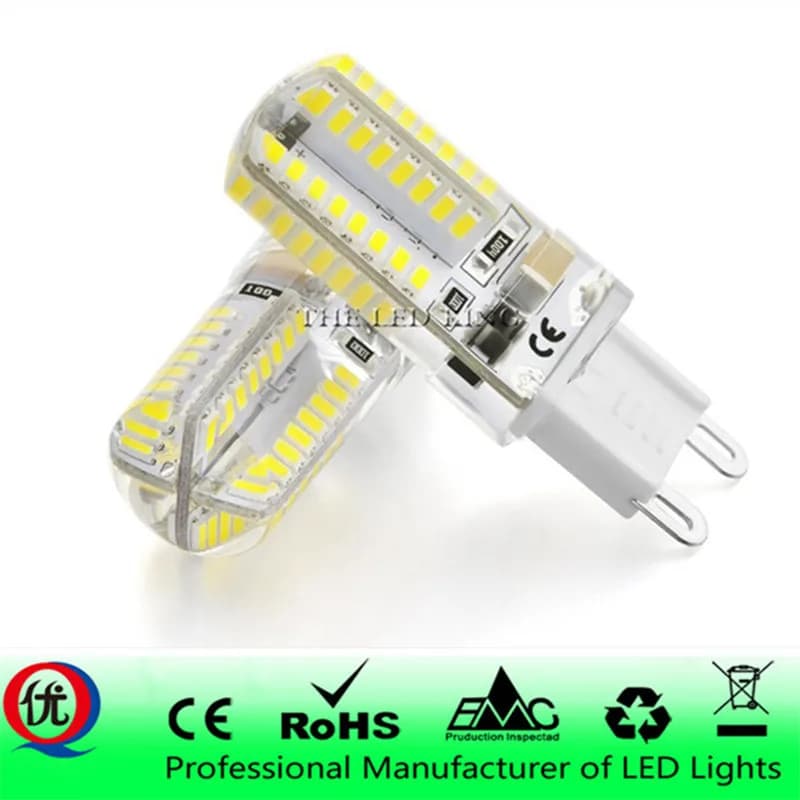 Ampoule LED G9 220V 7W 9W 12W 15W 21W COB SMD 24-152D Mini Ampoule LED G9 en céramique, angle de fai