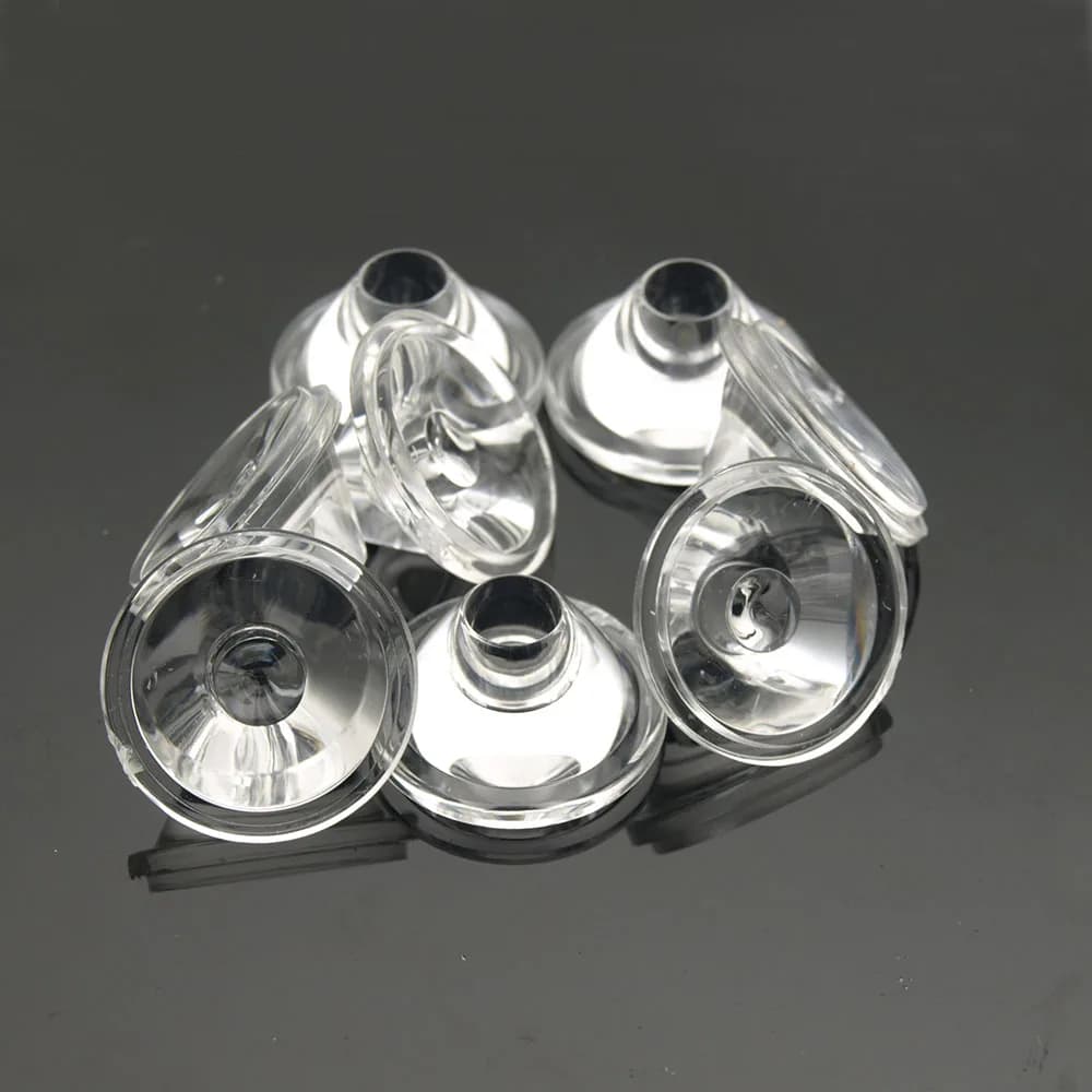 Lentille LED optique PMMA plate transparente 1W 3W 5W, 20MM, 5 10 15 25 30 90 120 degrés pour puce L