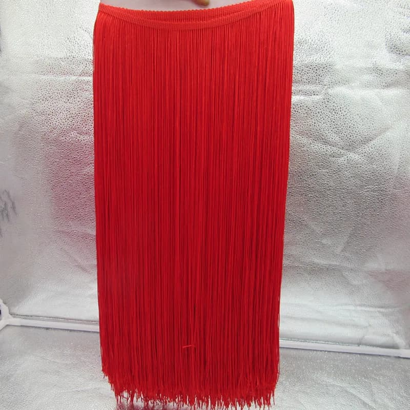 2 mètres/lot, 50 cm/100 cm de long, dentelle à franges, ruban pour robe latine DIY, vêtements de scè