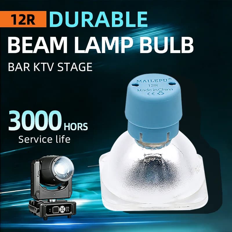 Lampe à tête mobile MAILEP Original HRI Series 280W Beam, ampoule 12R 280W, lampe à halogénure métal