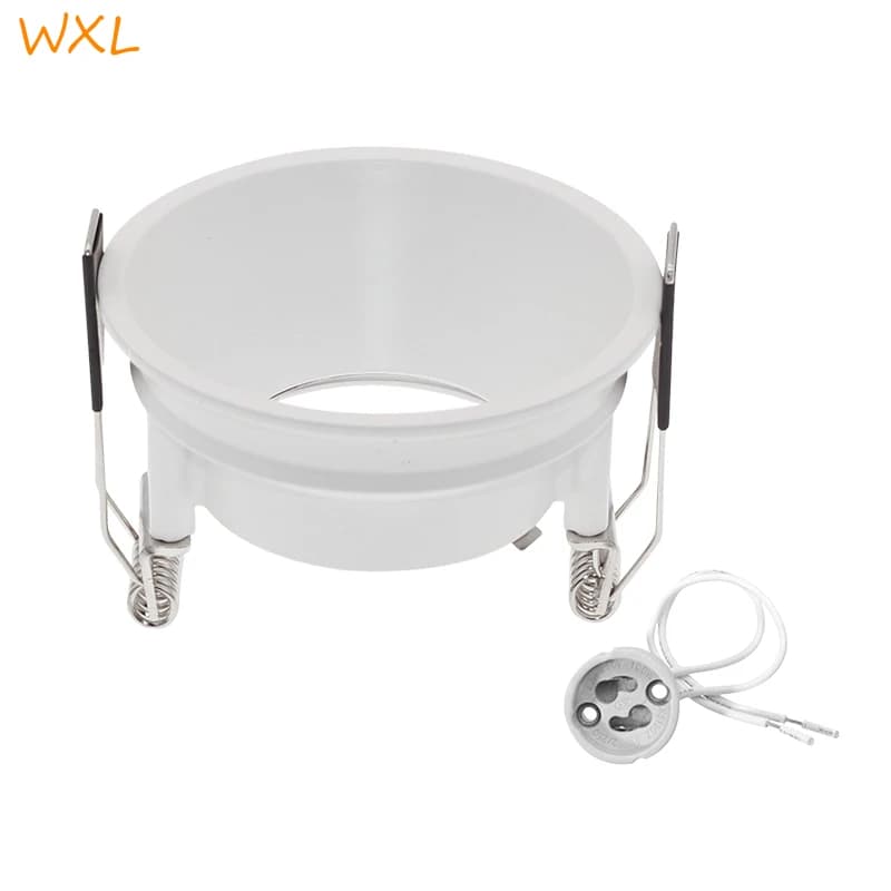 Kit de remplacement de downlight encastré rond GU10, noir MR16, montage de plafonniers, cadre GU5.3,
