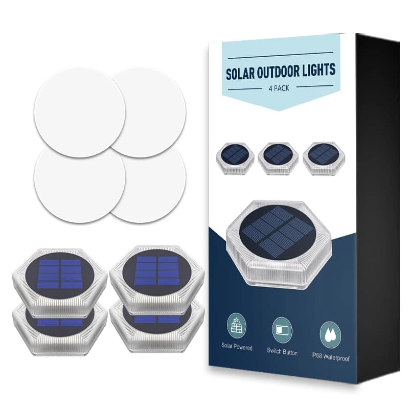 Lampes solaires extérieures, éclairage d'extérieur, étanche, pour escaliers, Patio, allée, cour, clô