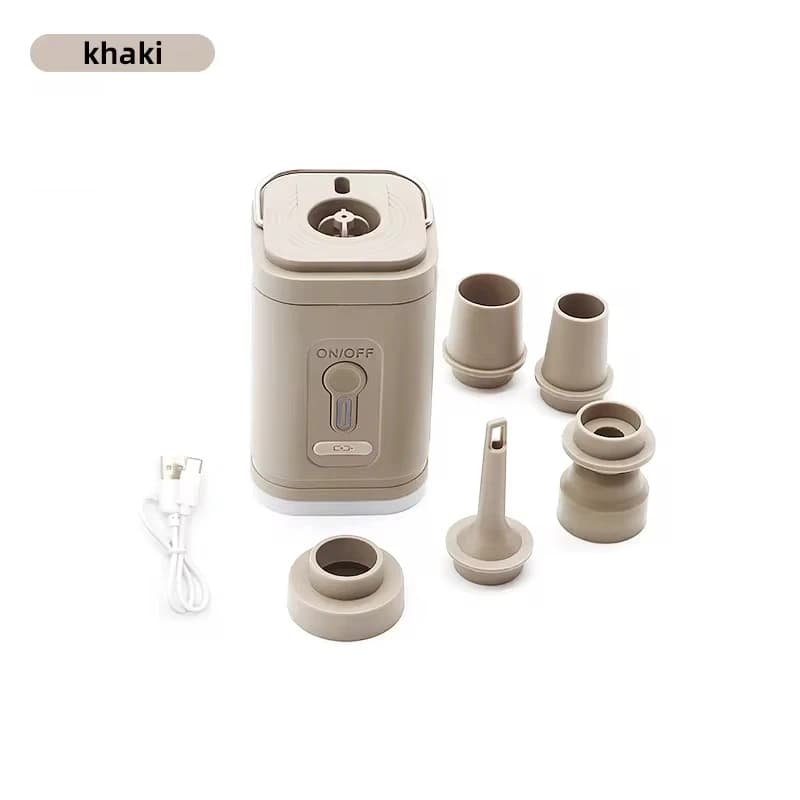 Pompe à air pour camping en plein air avec fonction d'éclairage intégrée, portable et multifonctionn