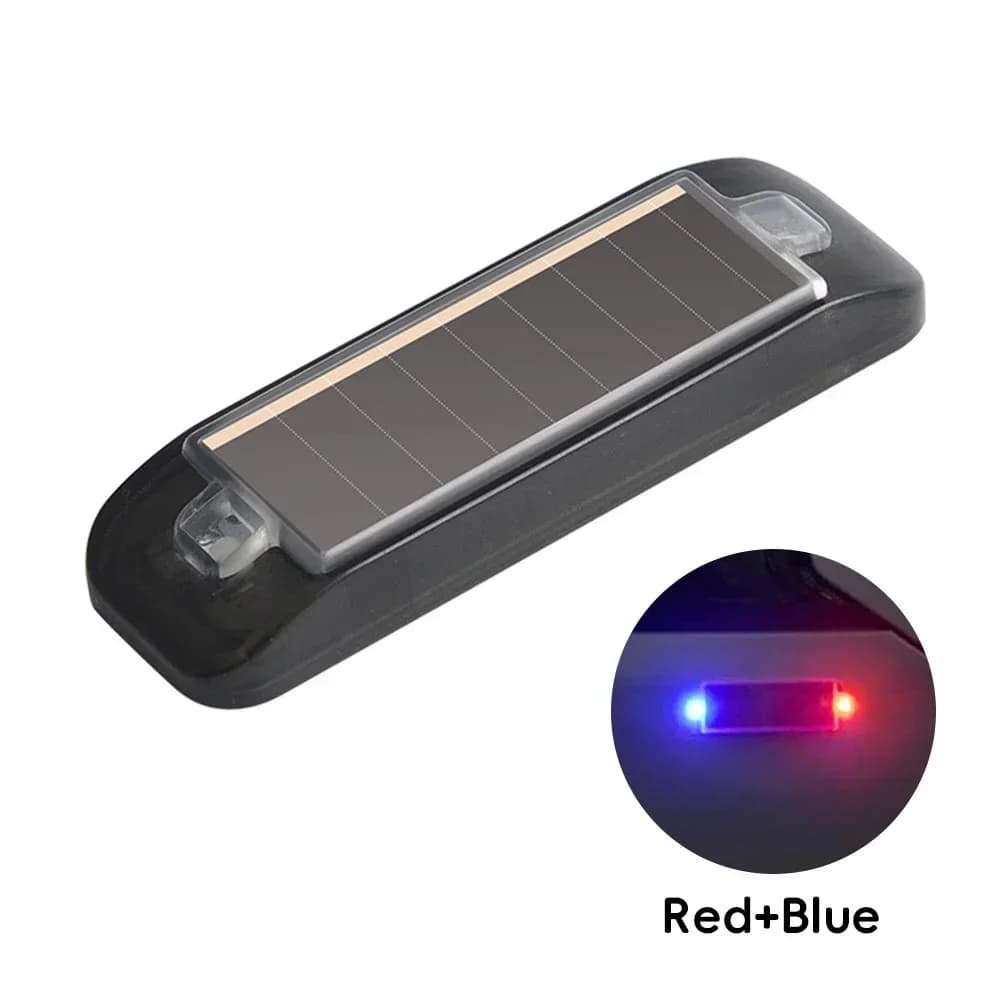 Lampe de poche LED à énergie solaire pour voiture, indicateur d'iode, lumière stroboscopique d'avert