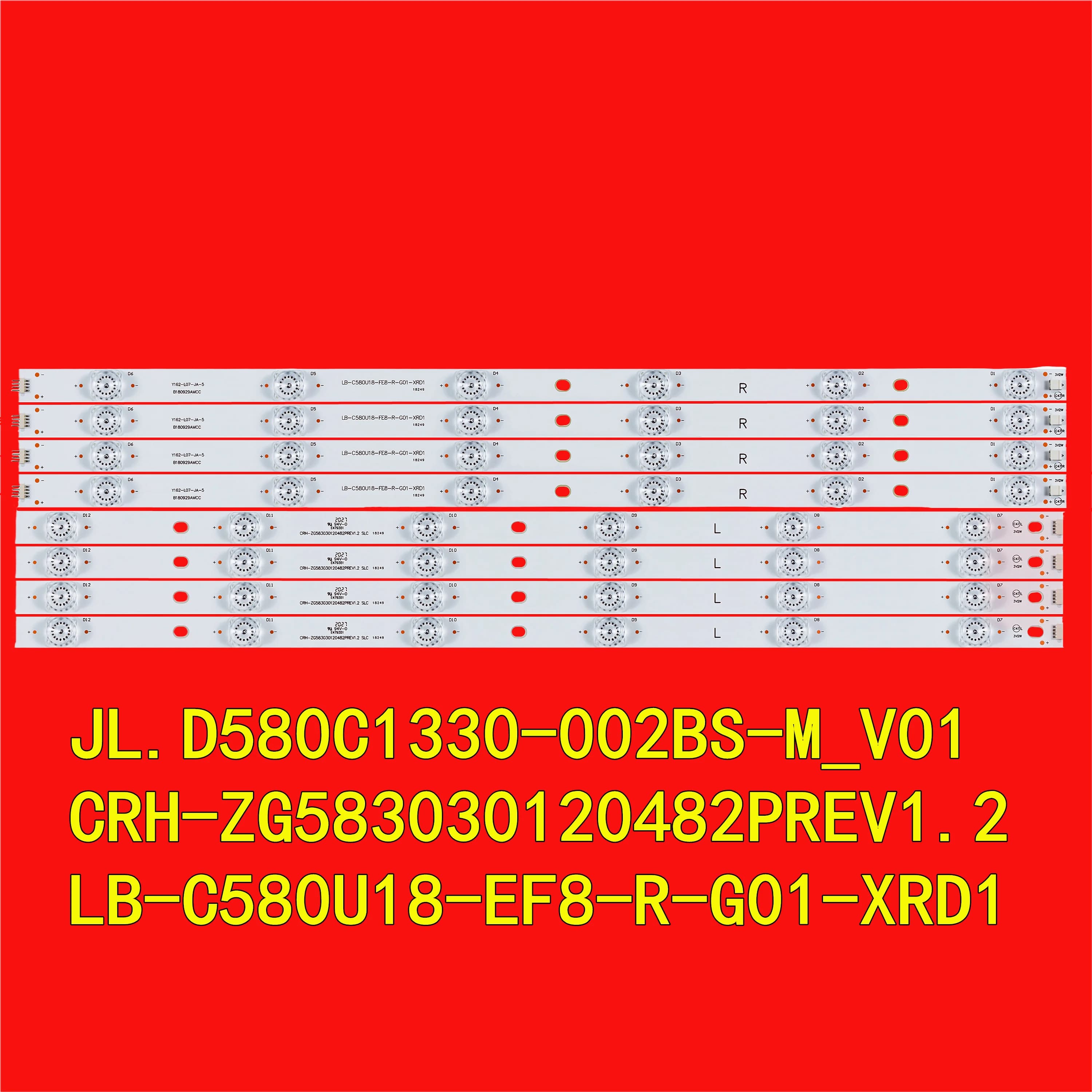 Rétroéclairage LED pour 58F8 58D2P 58DP600 58A5UP PTV58F60SNS U58S840 PTV58F80SNS CRH-ZG 58303012048