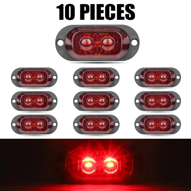 10 pièces E8 marque Led feux côté marqueur indicateur lampe de signalisation pour voiture camion rem