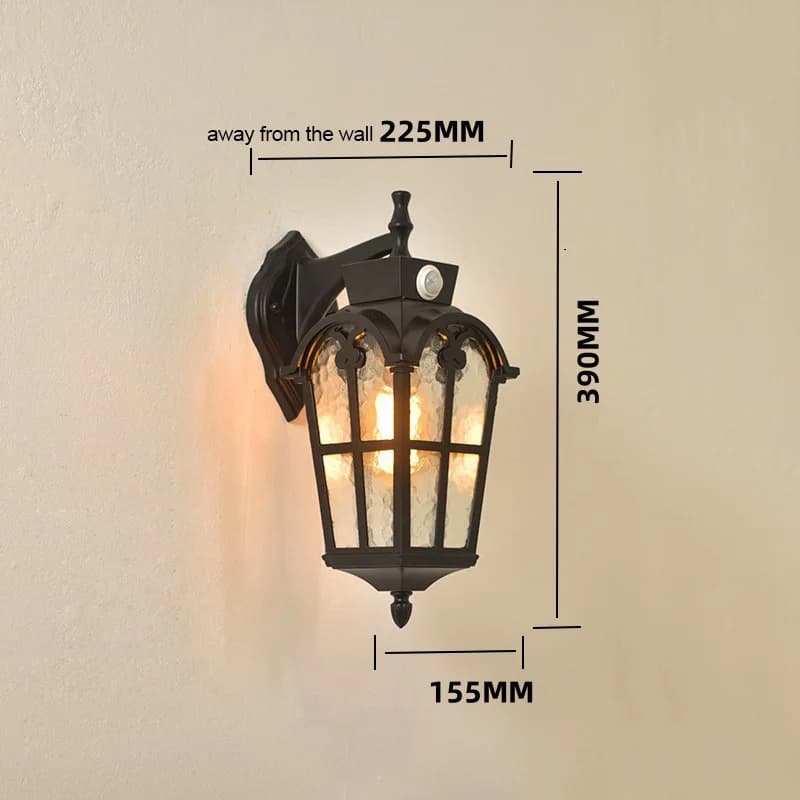 Lampe de cour extérieure étanche de Style européen, en alliage d'aluminium, lumière de couloir de ba