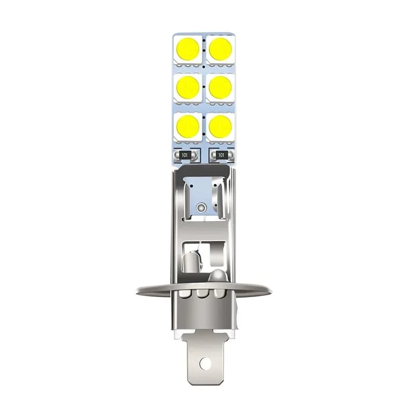 Ampoules de phares LED H1, 6000K, Super blanches, 12V, 2 pièces, Kit d'ampoules de phares antibrouil