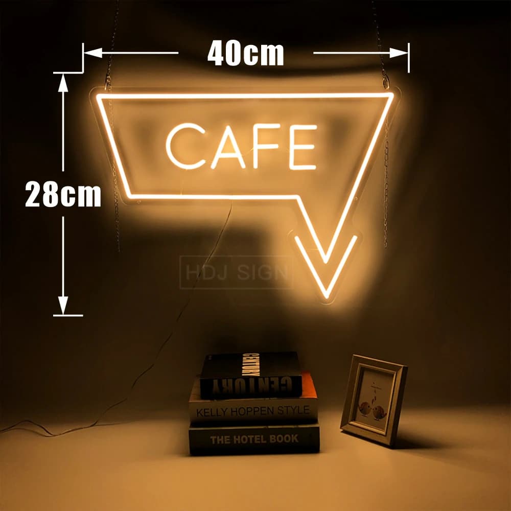 LED enseigne au néon café Logo néon LED signe café chambre décor tenture murale cuisine Bar bureau d