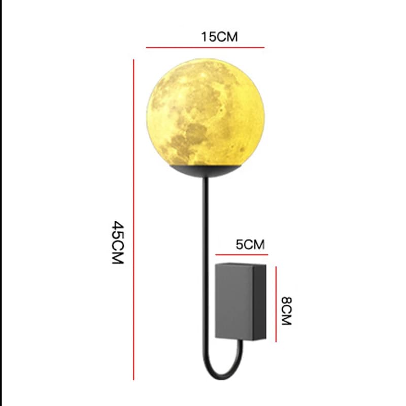Lampe murale extérieure étanche, lampe lunaire, villa, balcon, jardin, éclairage paysager, crée une