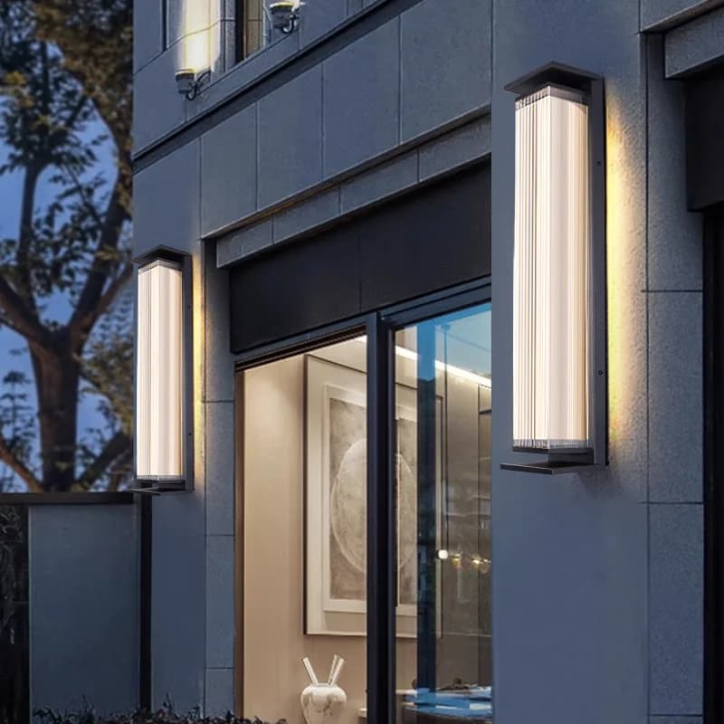 Lampes murales extérieures étanches en acier inoxydable étanche IP65 éclairage allée porche applique