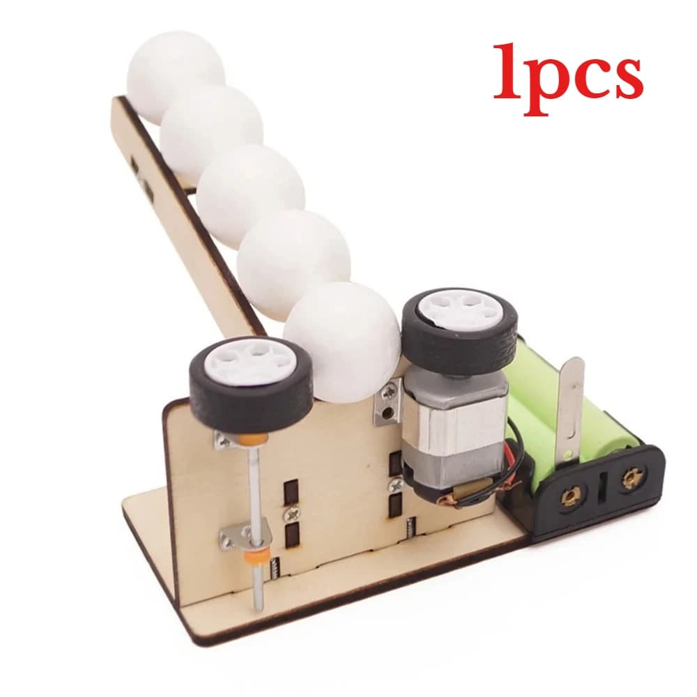 Machine de service de boule automatique, bricolage, transfert d'énergie cinétique, pôle expérimental