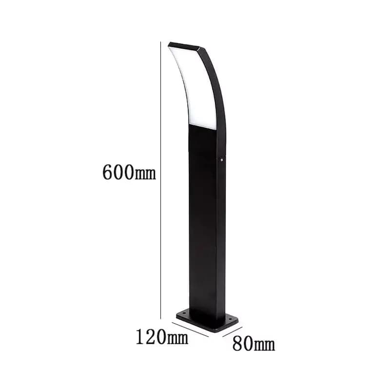 Lumière de pelouse carrée LED, éclairage extérieur de cour/paysage, éclairage routier résidentiel