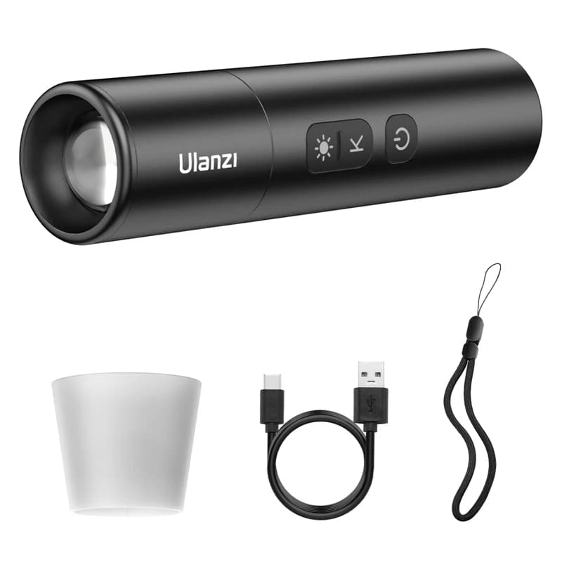 Ulanzi LM07 lampe de poche vidéo Zoomable lumière de photographie bicolore luminosité variable Video
