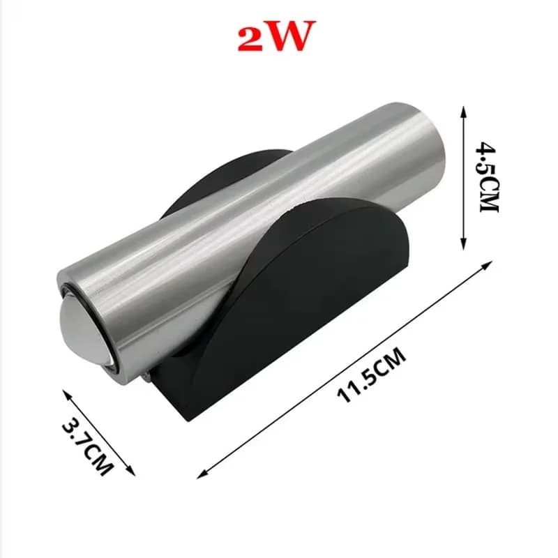 Applique murale LED 2W en aluminium, lampe murale LED pour salon, fond de télévision, lampe murale a