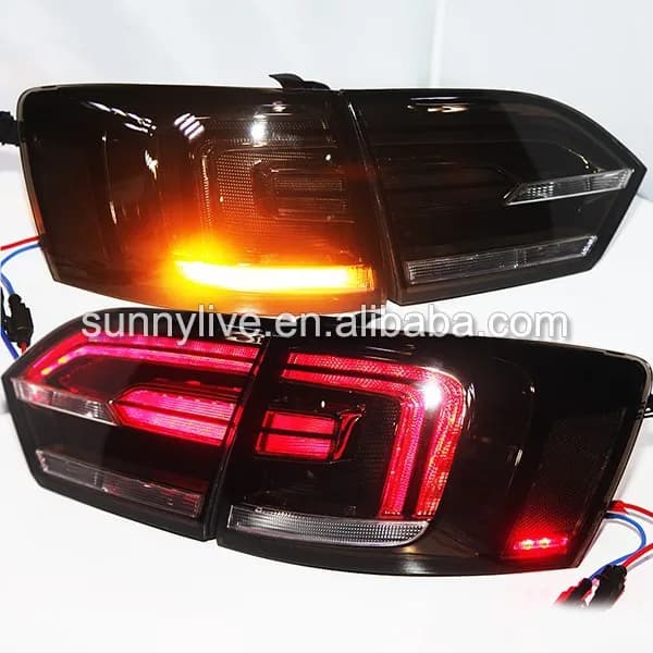 Pour VOLKSWAGEN 2011-2014 année pour Jetta MK6 Sagitar feu arrière LED fumée noir TC