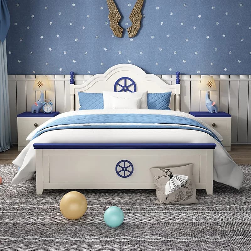 Meubles de chambre à coucher de haute qualité, lit enfant en bois massif pour enfants, lits pour gar