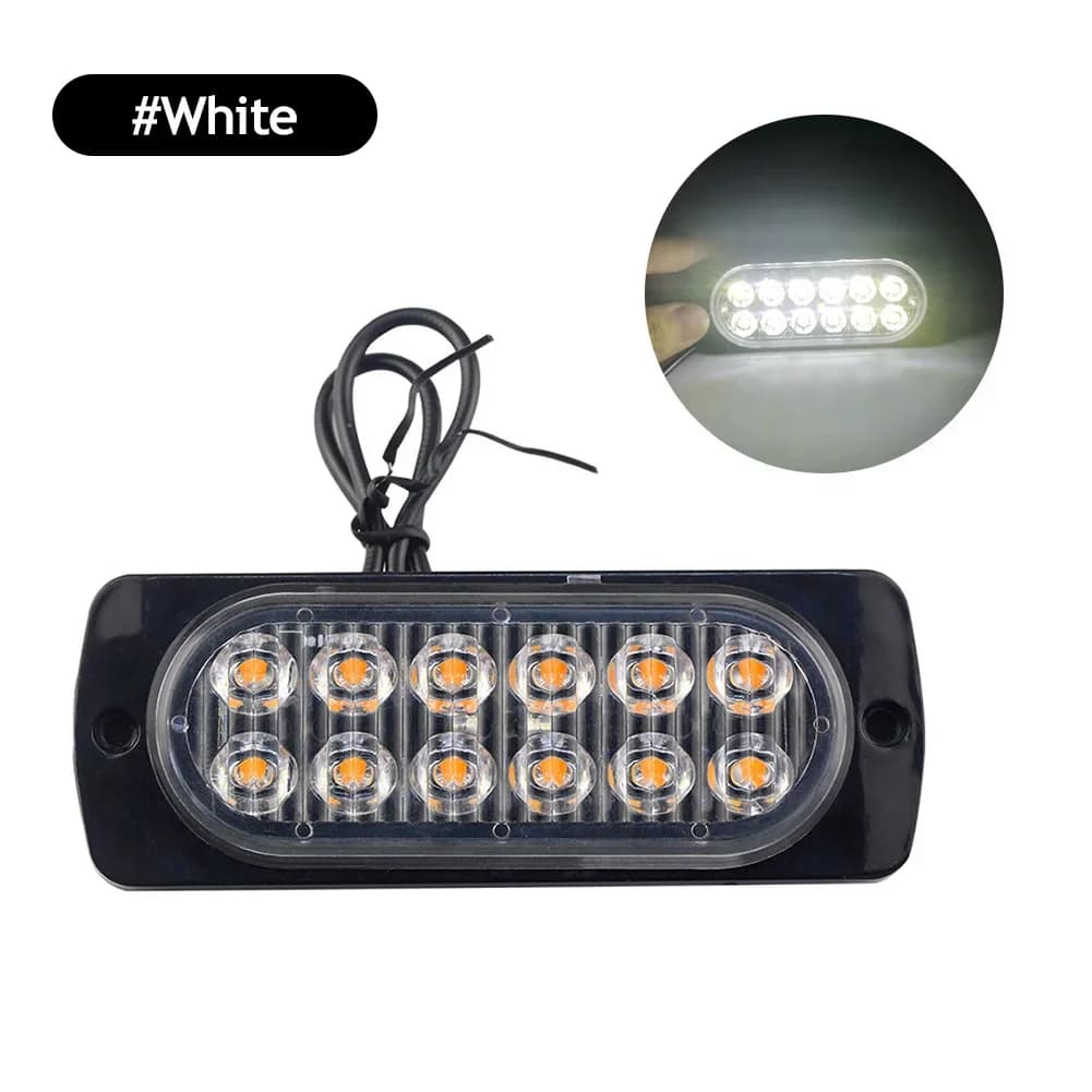Feu antibrouillard LED pour voiture, phare arrière de moto, 12V-24V DC, véhicule, Anti-Collision, fe